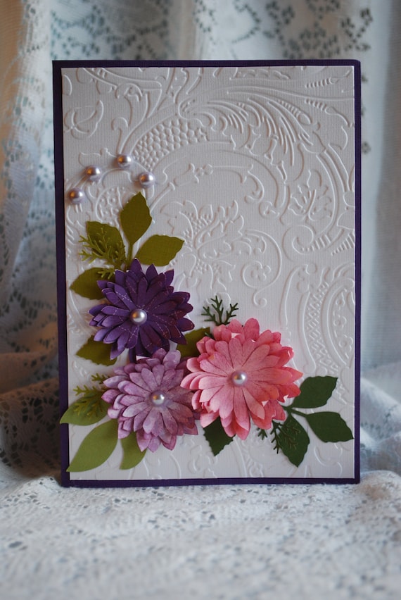 Any Occasion Handmade Multi Paper Layering 3D Greeting Card