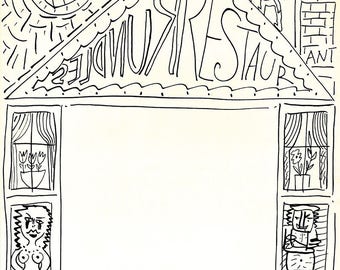 MENU CARD DRAWING, by Viktor Tinkl.