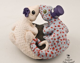 Geckos Lizard Wedding Cake Topper