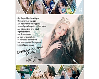 Senior Yearbook Ads Photoshop Templates - PENNANT - High School Yearbook Ad Custom Design