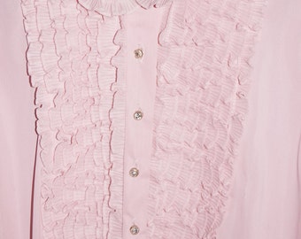 1950s Secretary Blouse Sz 10 Vintage Retro