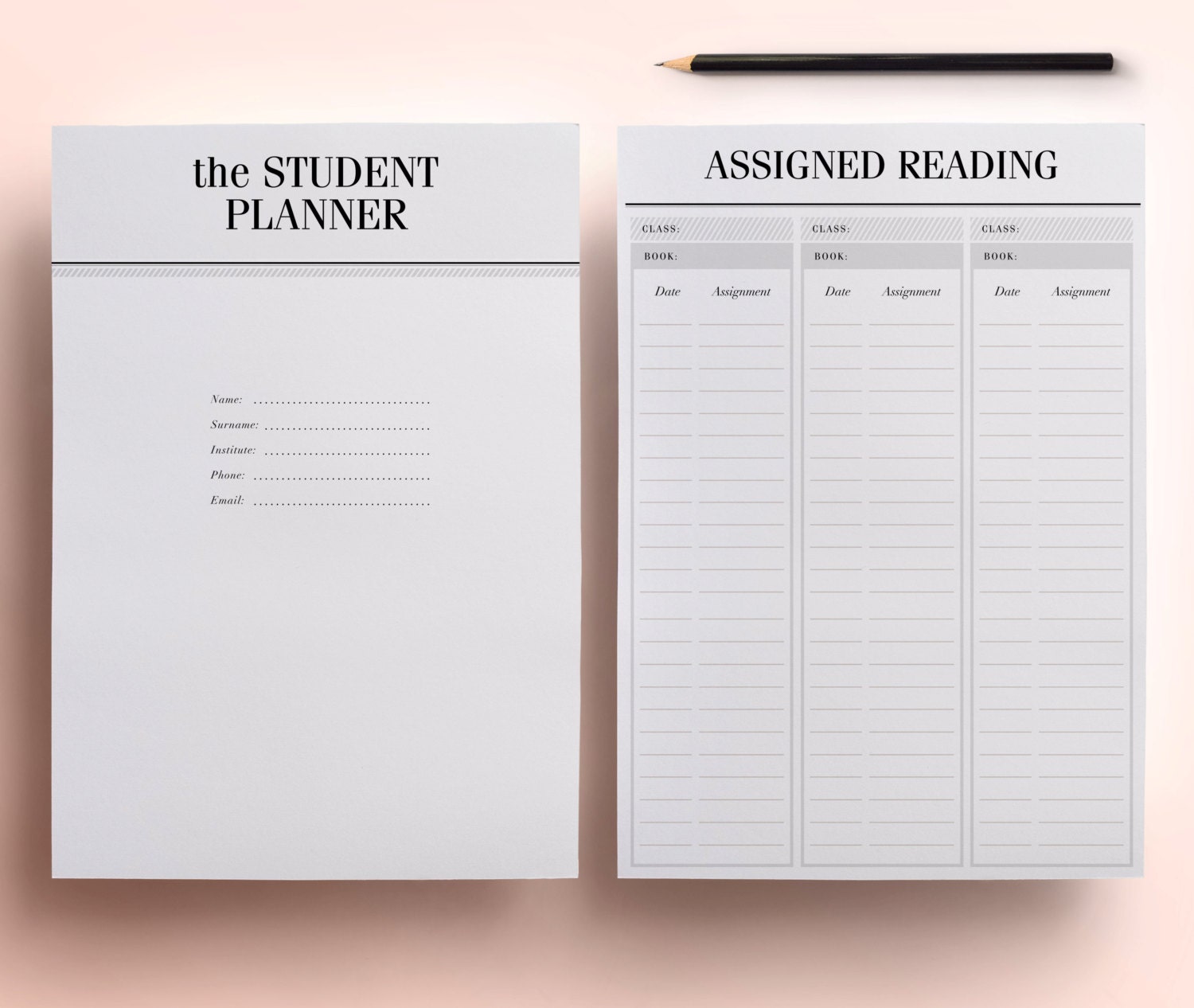 college planner printables
