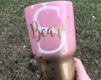 Monogram Tumbler-First Name/Last Name Initial YETI/RTIC/HOGG Tumbler 20oz or 30oz