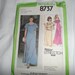 Simplicity 8737 Misses Formal Evening Gown Uncut Pattern Sizes N 14 1/2 - 18 1/2 1978