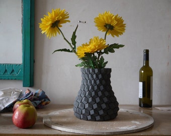 Modern Vase | Modern Home Vase Decor | 3d Printed Vase| Geometric 3DPrint| Modern Bud Vase| Minimalist Bud Vases| Minimalist Vase Home Decor