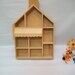 Craft supplies, Wood House to Paint, Wood Curio Box, Un-finished Wood House Shape Box, Un-finished Wood to Paint, Shadow Box, Wood Crafts