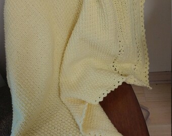 Yello Crochet Baby Blanket