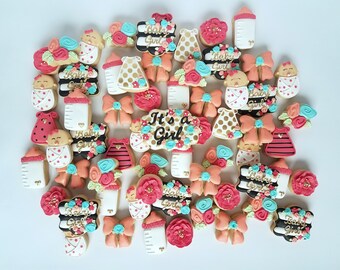 Baby Girl- Baby Shower cookies
