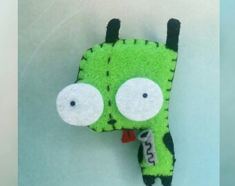 Invader Zim magnet, Gir magnet,
