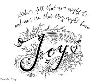 LDS Printable Coloring Pages Joy