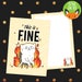 This is Fine Cat Double Sided A6 Postcard (ST0006)