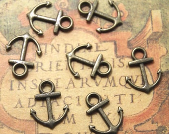25pcs Anchor charms Bronze tone Anchor Charm Pendants 15x18mm ASD1241