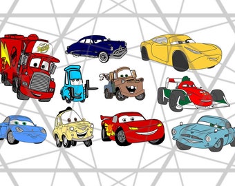 lightning mcqueen svg, Disney Cars Svg, Layered Cars movie Svg, Dxf, Eps & Png Cutfiles, Cars files for Cricut, Svg, dxf, png, eps,pdf