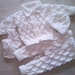 Knitted layette, Baptism boys, christening outfits, White layette, Newborn Unisex Outfit. Coming Home Ensemble baby layette