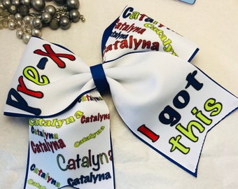 Cheer bow, back to school bow, back to school cheer bow, back to school bows, cheer bows, custom cheer bows