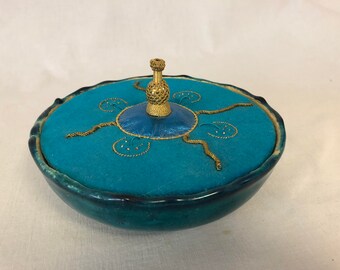Treasure bowl - ceramics and fabric