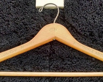 Vintage Executive House Wooden Hanger Scottsdale Arizona Advertising Hotel Hangers