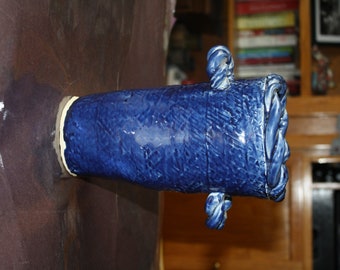 Cobalt Blue Handmade Coil Pot