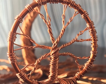 Necklace Pendant - Copper Tree design