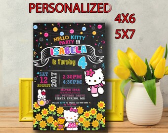 Hello Kitty Invitation,Hello Kitty Birthday,Hello Kitty Birthday Invitation,Hello Kitty Party,Hello Kitty Birthday Party,Hello Kitty-SL194