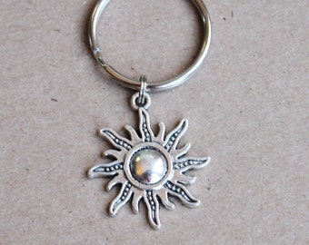 Sun Keychain. Sun. Here Comes The Sun. You Are My Sunshine, brighten my day, Happy, you make me smile, friendship gift,