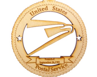 USPS Ornament - Postal Worker Gifts - Mail Carrier Gifts - Gift for Mailman - Mailman Ornament - Postal Worker Retirement Gift