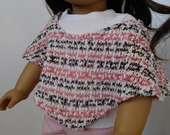 One Left!** 18 Inch Doll Knitted Poncho
