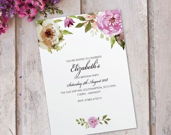 birthday party cards invitations