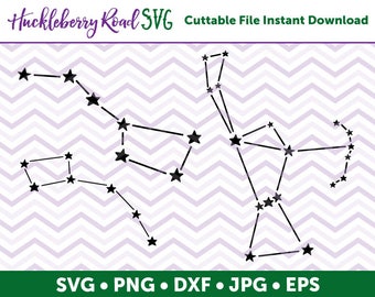 Constellations SVG File Big Dipper Little Dipper Orion - Small Business Commercial Use / Personal Use