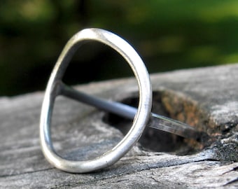 Sterling silver bubble ring