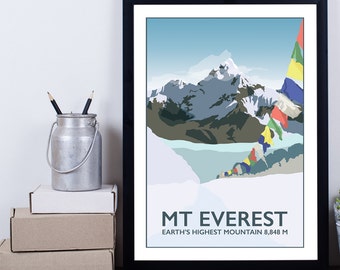 Mount Everest, Base Camp, Nepal Print