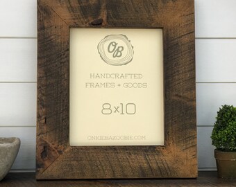 Modern Rustic Wood Picture Frame // Picture Frame // Wood Picture Frame // Wooden frame // 8x10 // 11x14 // 16x20 // 5x7