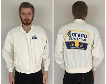 80s Corona Beer Juarez, Mexico Windbreaker Jacket size MEDIUM ~ 45307