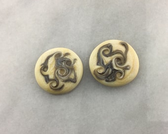 Reserved, Lampwork Glass Cabochons