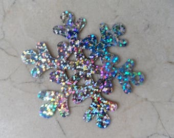 10 pendants charms "snow Queen" snowflakes 64 mm