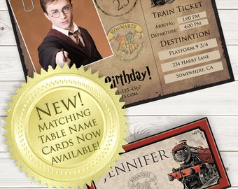 Hogwarts Harry Potter Birthday Invitation Printable