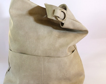 Vegan Shoulder Bag, Everyday Bag, Large Boho Bag, Slouchy Bag, Women Purse, Handmade Bag, Crossbody Bag, Oversize Bag