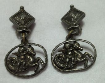 1950s earrings, clip ons