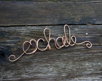 Inhale Exhale Wall Sign Mindful Art Gift, Decor Wall Sign, Running Gifts for Women