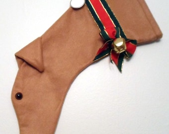 Greyhound Christmas Stocking Tan/Fawn