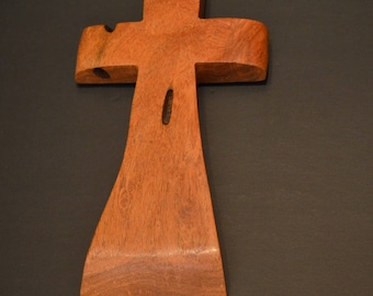 Wood Cross; Christian Gift; Home Decor; Wood Gifts; Wedding Gift; Sympathy Gift; Mesquite 5"x9"x1"; Free Ground Shipping USA; cc20-1040116