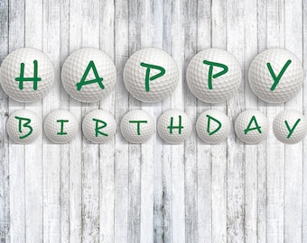 Golf birthday banner | Etsy