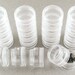 Stacked Plastic Round Bead Storage Mini Containers-1 3/16" x 5/8 x 3" (5 Stacks)