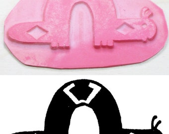 Snail Design Stamp Tool for Polymer - Ceramic - PMC Clays & Textile Design - Mimbres Tribal Snail - Native American Stamp - PMC Stamp tool