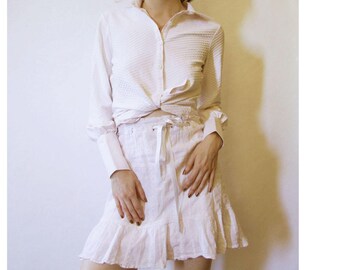90s Minimalist Button Up XS S