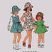 Vintage 70s Girls RETRO Front WRAP Dress or Jumper and Hat Sewing Pattern Simplicity 6300 Size 3 or 5 Brast 22 or 24