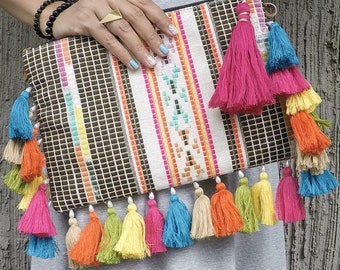 Boho clutch, bohemian clutch, handmade clutch, gypsy bag, ethnic clutch