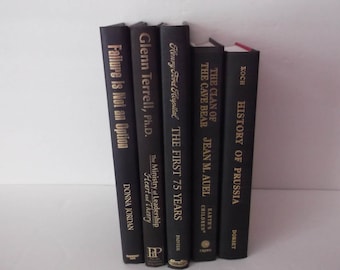Black and Gold Book Decoration - Black and Gold Books Home Decoration - 5 books - Decorative Books