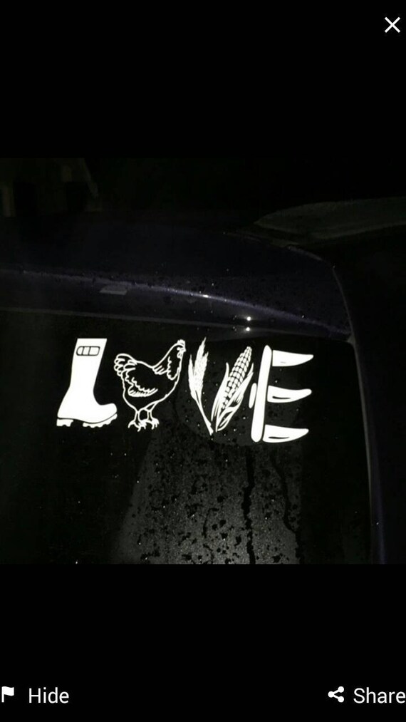 Chicken Love decal , Farm life, country Cow Alpaca sticker Farm Animal Horse Decal cowboy boots