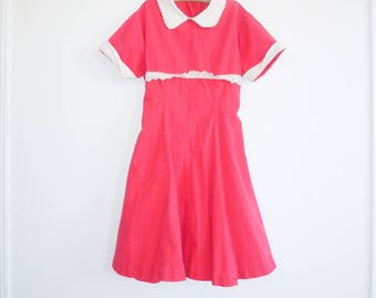 Vintage Red Girl's Dress